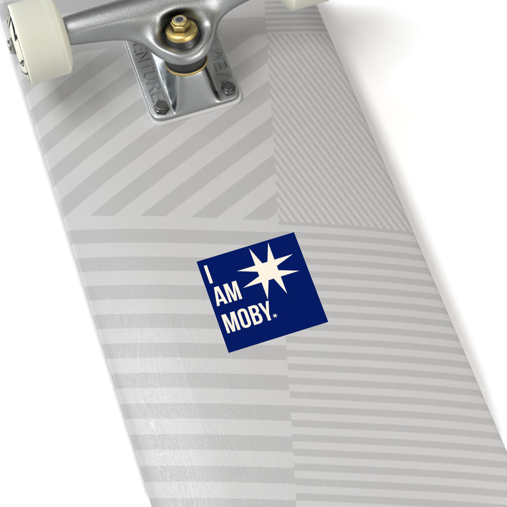 I Am Moby Square Sticker