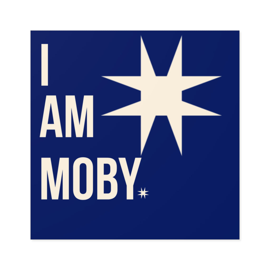 I Am Moby Square Sticker