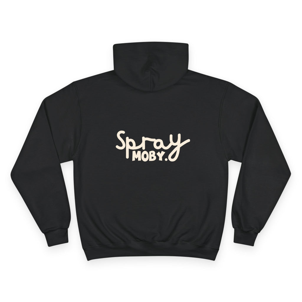 Champion Hoodie Minimal Star Logo & 'Spray Moby.'