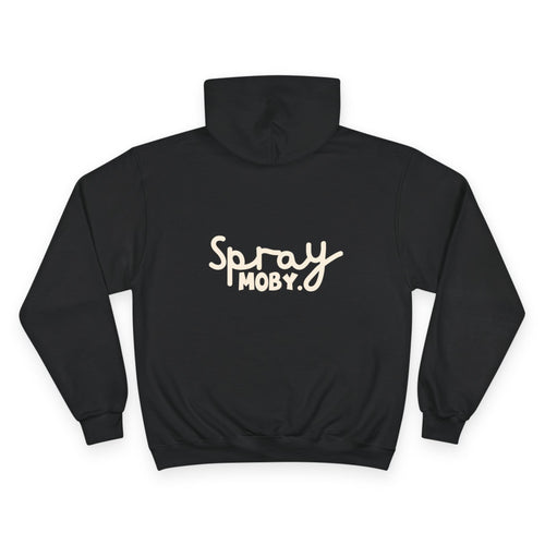 Champion Hoodie Minimal Star Logo & 'Spray Moby.'