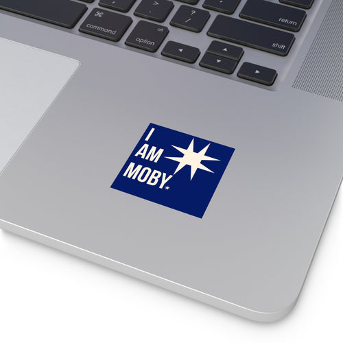 I Am Moby Square Sticker